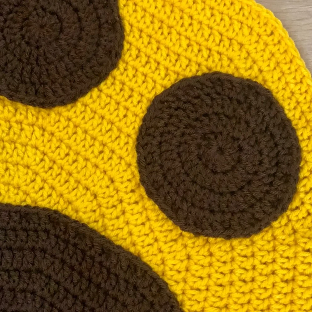handmade crocheted dog bed